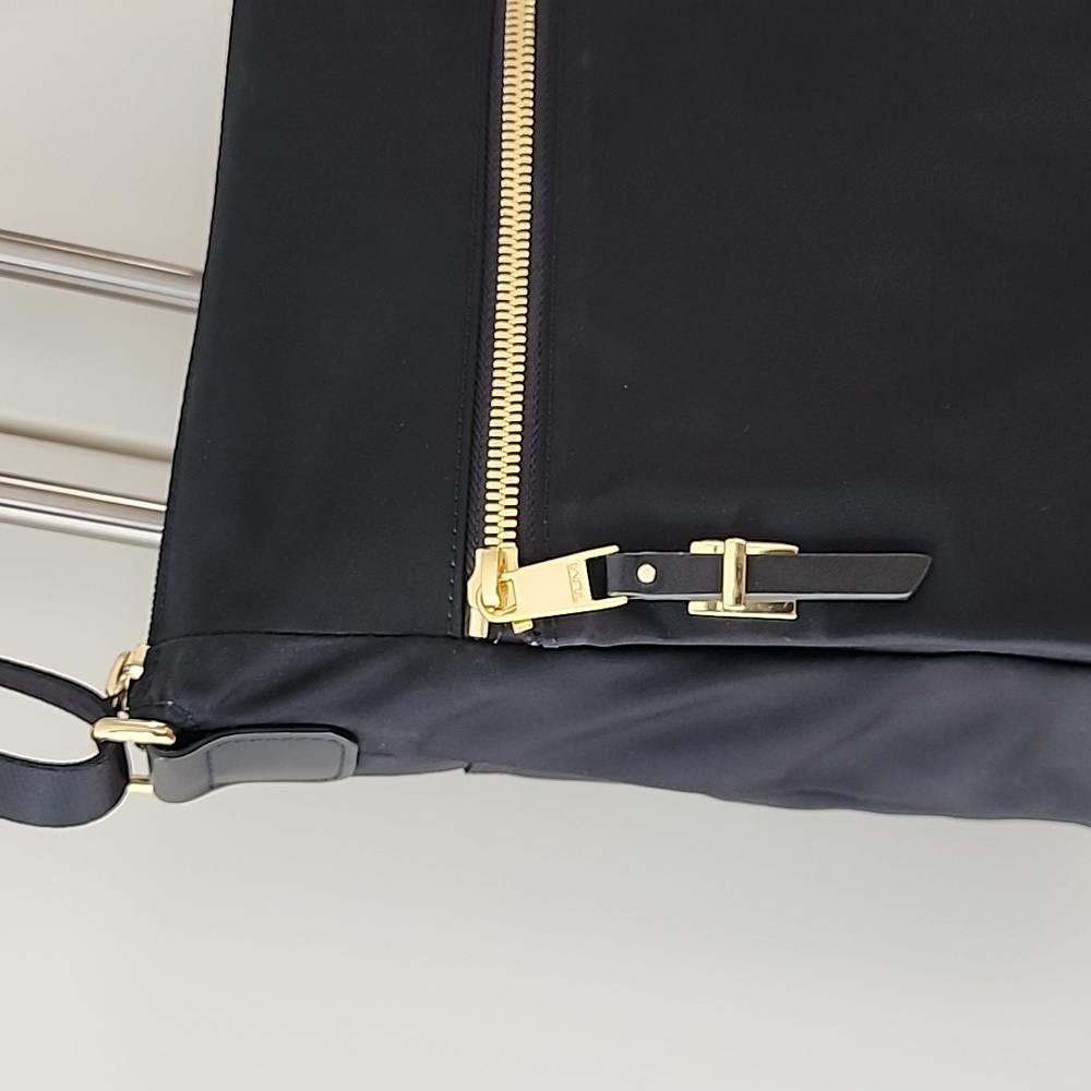 Tumi Voyageur Canton Nylon Crossbody Bag In Black / Gold - Picture 5 of 14